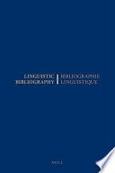 Linguistic Bibliography for the Year 1985