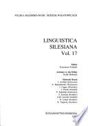 Linguistica Silesiana