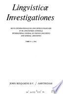 Linguisticae investigationes