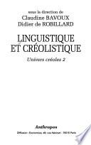 Linguistique et créolistique
