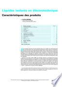 Liquides Isolants en Electrotechnique