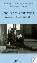 Lire, écrire, contempler