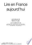Lire en France aujourd'hui