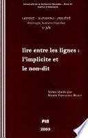 Lire entre les lignes