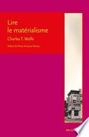 Lire le matérialisme