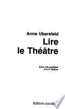 Lire le théâtre