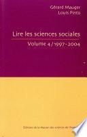 Lire les sciences sociales