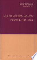 Lire les sciences sociales