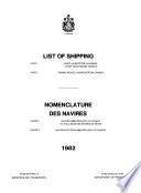 List of Shipping