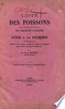Liste des poissons que l'on rencontre le plus souvent au marché d'Alger ... Extrait du Bulletin de la Société de climatologie d'Alger