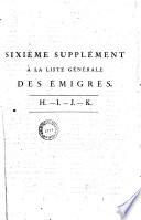 Liste générale par ordre alphabétique des émigrés de toute la République