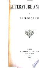 Littérature anglaise et philosophie