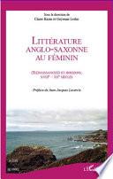 Littérature anglo-saxonne au féminin