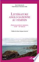 Littérature anglo-saxonne au féminin