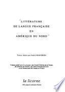 Littérature de langue française en Amérique du Nord