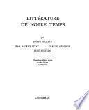 Littérature de notre temps