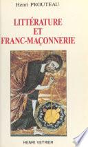 Littérature et Franc-maçonnerie