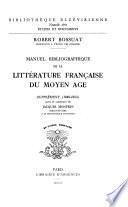 Litterature Francaise Du Moyen Age