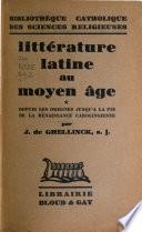 Littérature latine au moyen âge ...