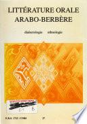 Littérature orale arabo-berbère
