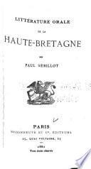 Littérature orale de la Haute-Bretagne