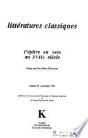 Littératures classiques