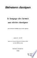 Littératures classiques