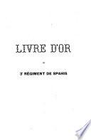 Livre d'or du 3e régiment de spahis