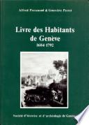 Livre des habitants de Genève