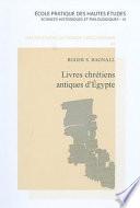 Livre[s] chrétiens antiques d'Egypte