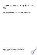 Livres et auteurs canadiens
