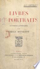 Livres et portraits