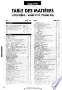 Livres hebdo