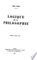 Logique de la philosophie