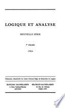 Logique et analyse