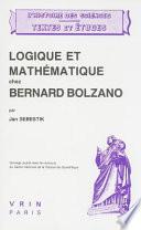 Logique et mathématique chez Bernard Bolzano