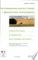 Loi d'orientation agricole, savoirs et qualifications professionnelles