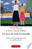 Loi juive, loi civile, loi naturelle