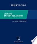 Loi pacte et droit des affaires