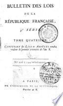 Lois, Et Actes Du Gouvernement