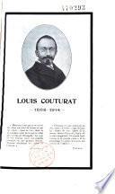 Louis Couturat. 1868-1914