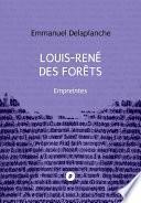 Louis-René des Forêts : Empreintes