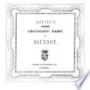 Loysel's patent chivalric game of Tournoy