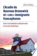 L’Acadie du Nouveau-Brunswick et « ces » immigrants francophones. Entre incomplétude institutionnelle et accueil symbolique