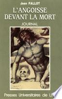 L’angoisse devant la mort