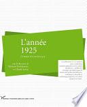 L’année 1925
