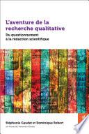 L’aventure de la recherche qualitative