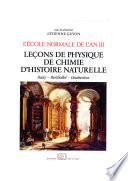 L’École normale de l’an III. Vol. 3, Leçons de physique, de chimie, d’histoire naturelle