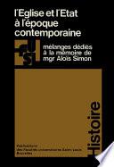L’Église et l’État à l’époque contemporaine