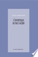 L’esthétique de Paul Valéry